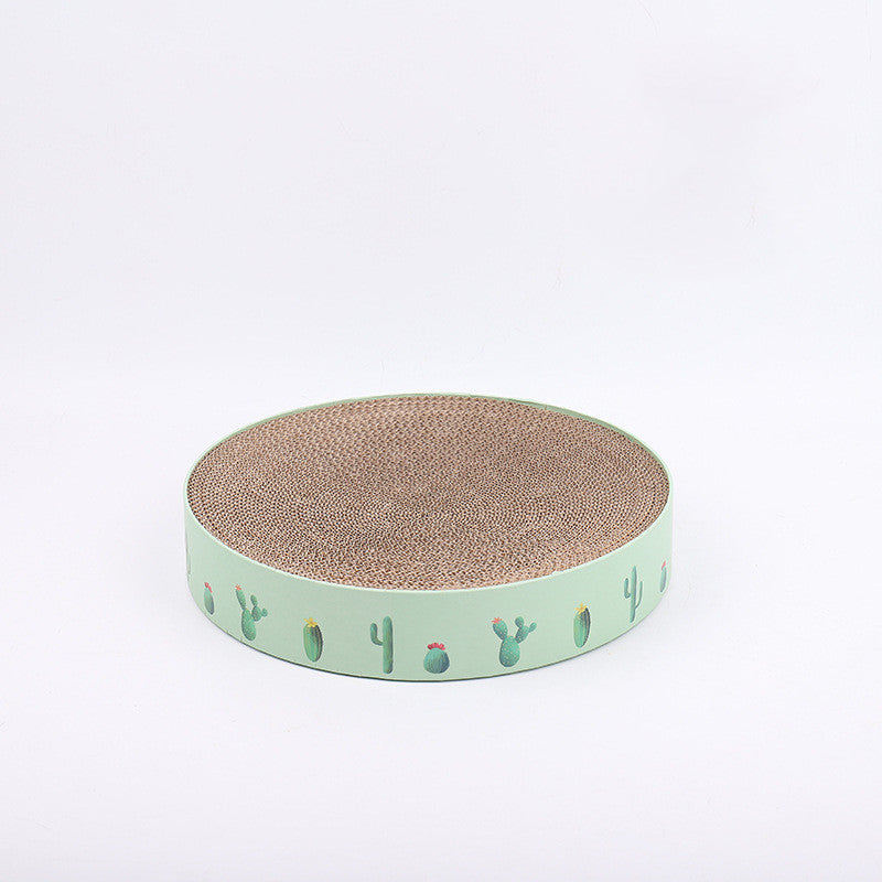 Round Cat Scratch Board, Bed & Toy – 3-in-1 Cat Essential