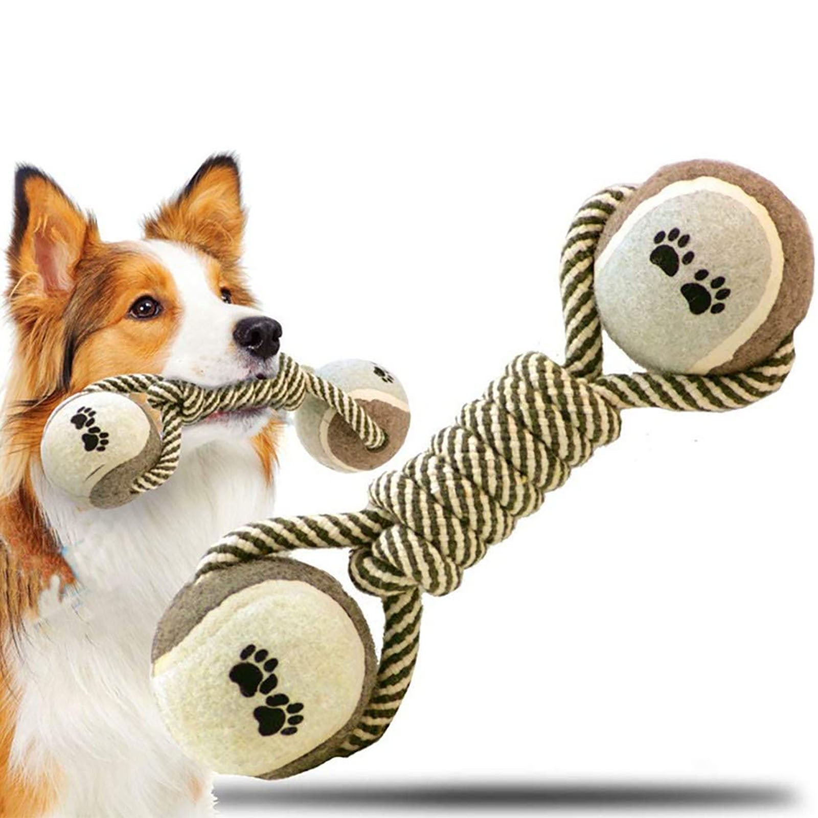 Interactive Tug of War Dog Toy – Heavy-Duty Cotton & Polyester