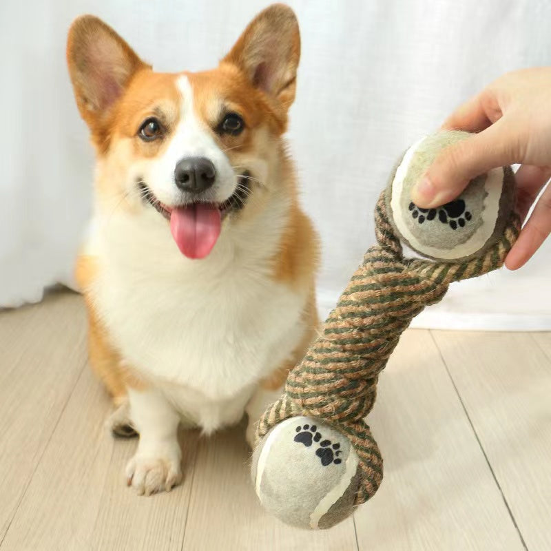 Interactive Tug of War Dog Toy – Heavy-Duty Cotton & Polyester