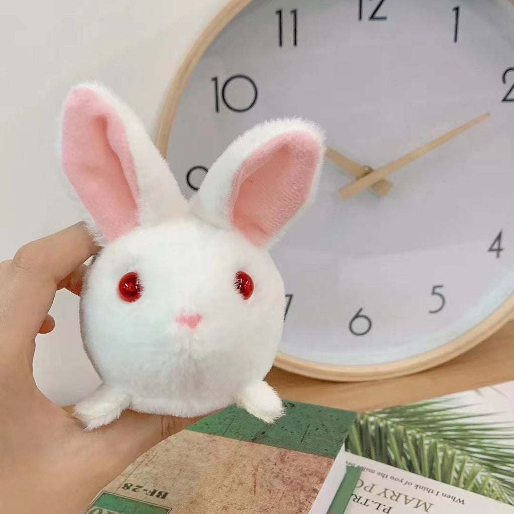 Plush Drawstring Cat Toy – Bunny & Mouse Design