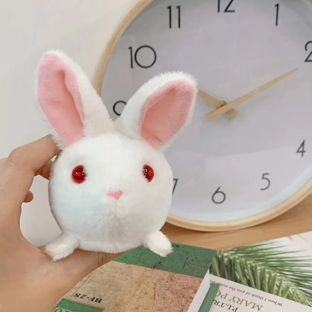 Plush Drawstring Cat Toy – Bunny & Mouse Design